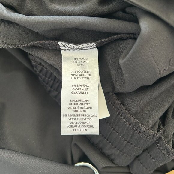 NWT Healing Hands Scrub Pants Black Ryan Straight Leg 9590T Medical - Picture 8 of 9